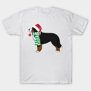 Bernese Mountain Dog - Holiday Christmas Dog T-Shirt